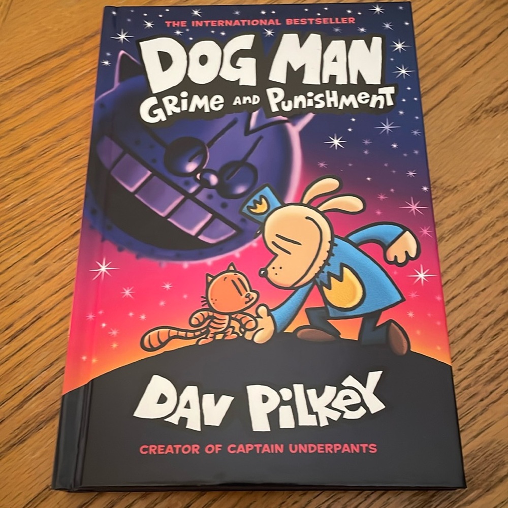Dog Man Grime and Punishment Hardcover Book by Dav Pilkey NEW